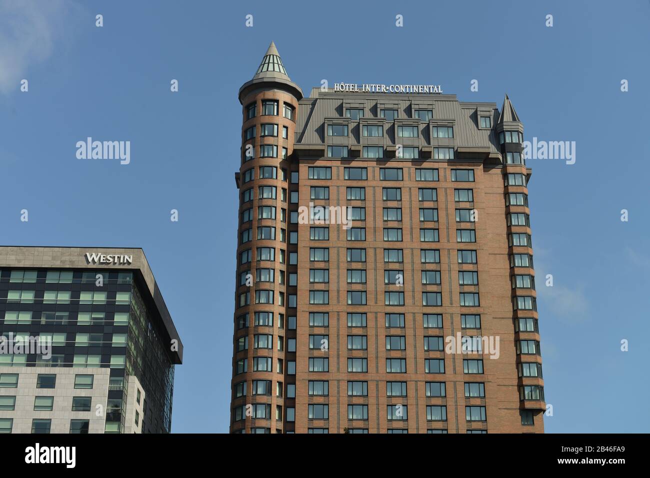 Hotel, Intercontinental, Rue Saint Antoine Ouest, Montreal, Quebec, Kanada Stockfoto