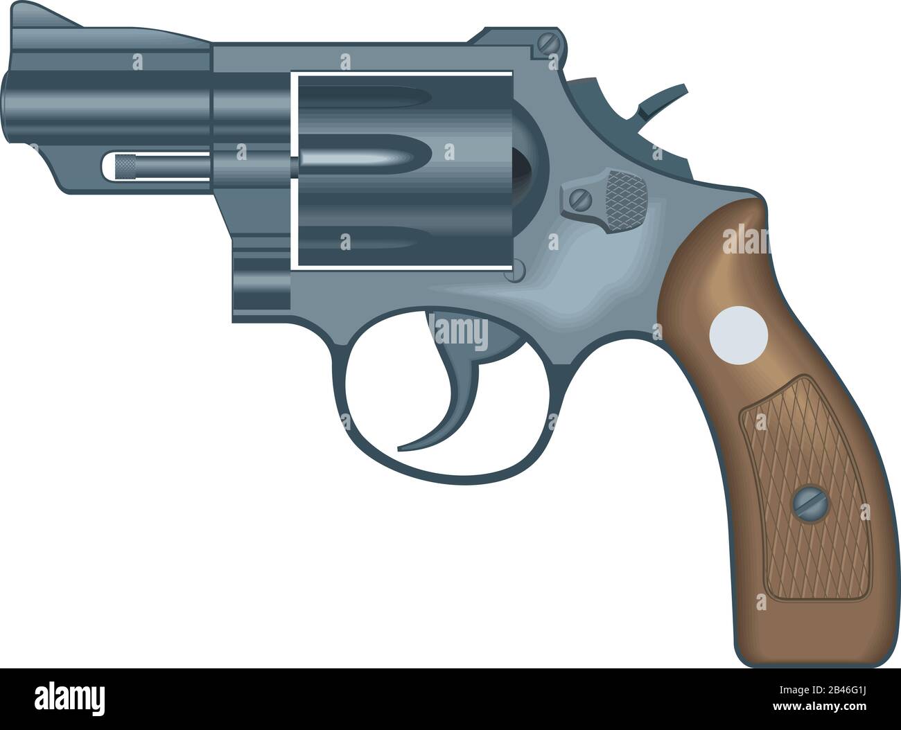 Polizei-Special Revolver Vector Illustration Stock Vektor