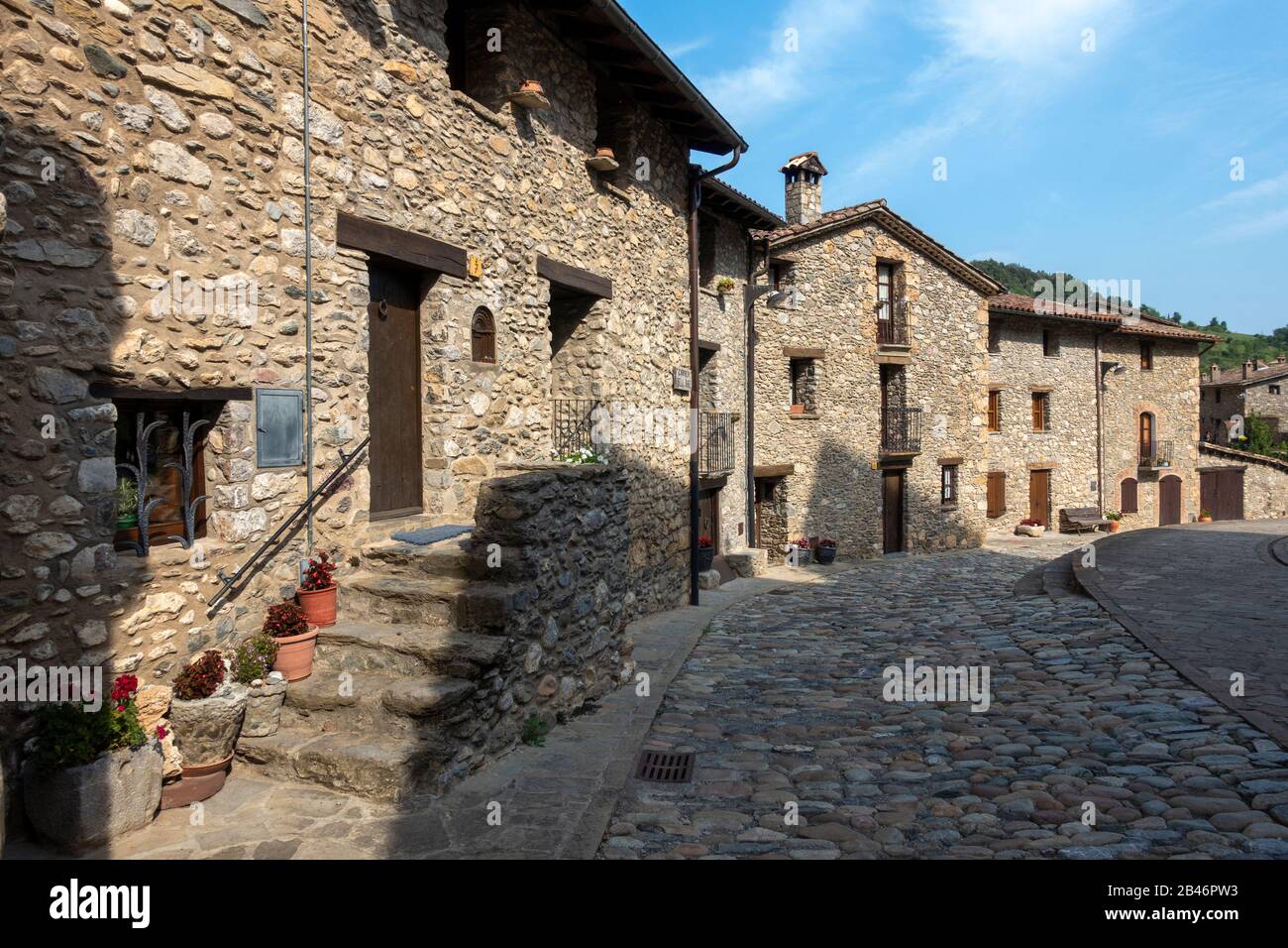 Beget Village.Pyrenees.Gerona.Katalonien.Spanien Stockfoto