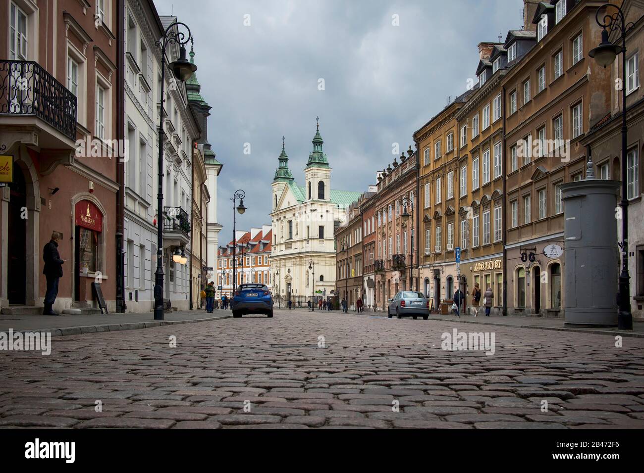 Warschau, Polen - 20. Februar 2020: Heilig-Geist-Kirche in Warschau Stockfoto