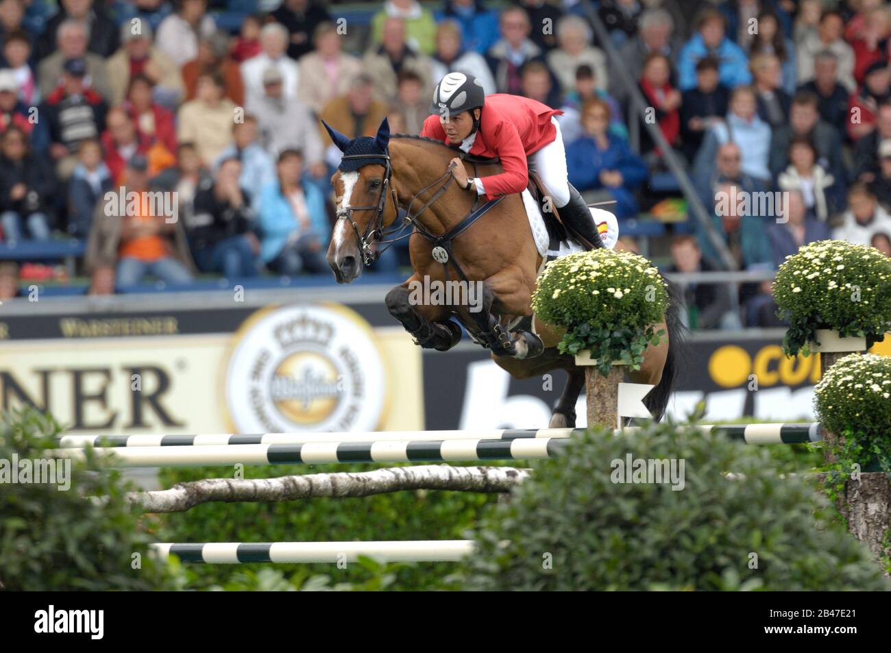 Sergio Alvarez Moya (ESP), Le Reve le Nabab, Weltreiterspiele Aachen, August 2006, Showjumping Geschwindigkeit und Handlichkeit Klasse Stockfoto