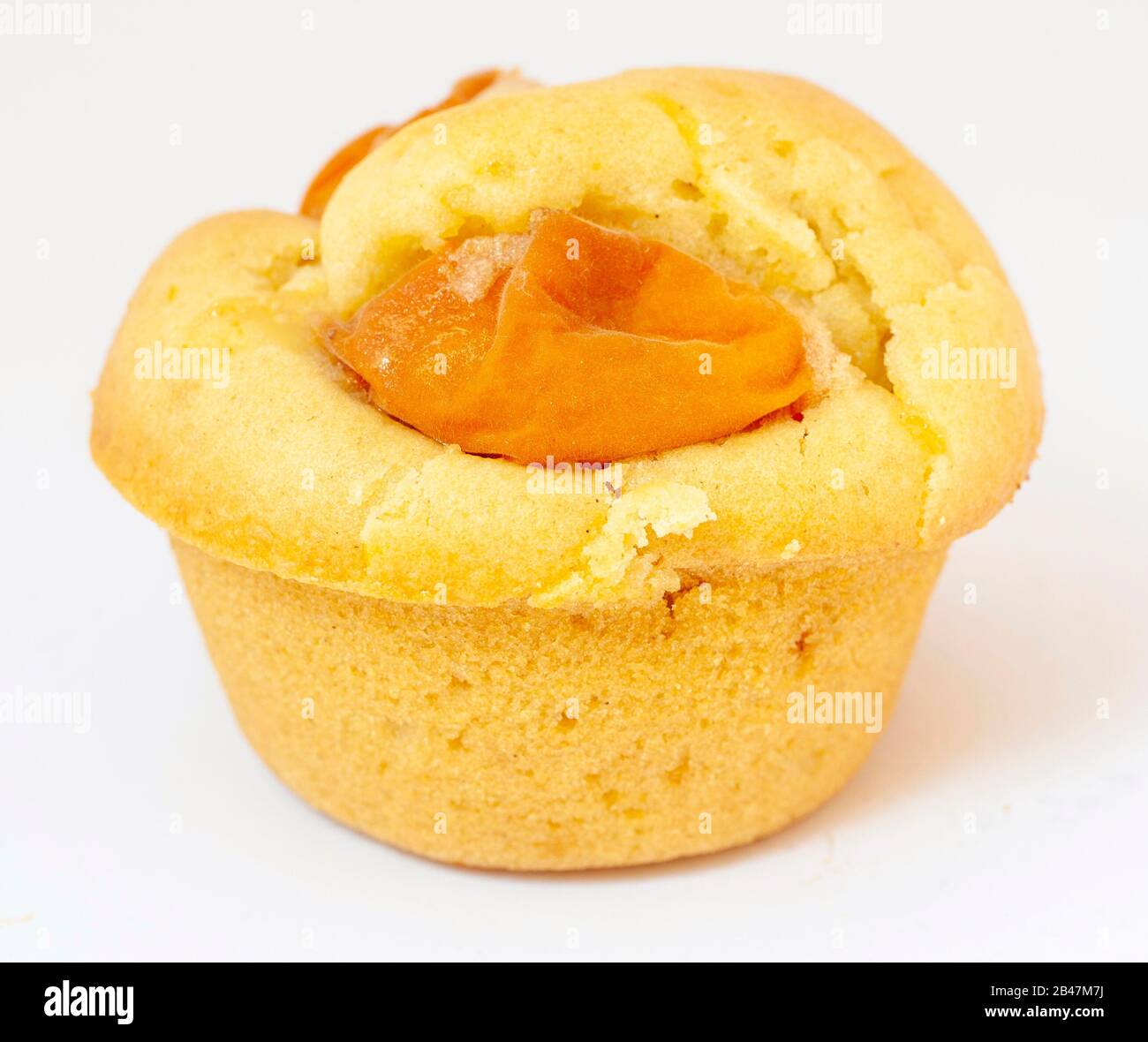 Saftige Muffins auf weißem Hintergrund Stockfoto