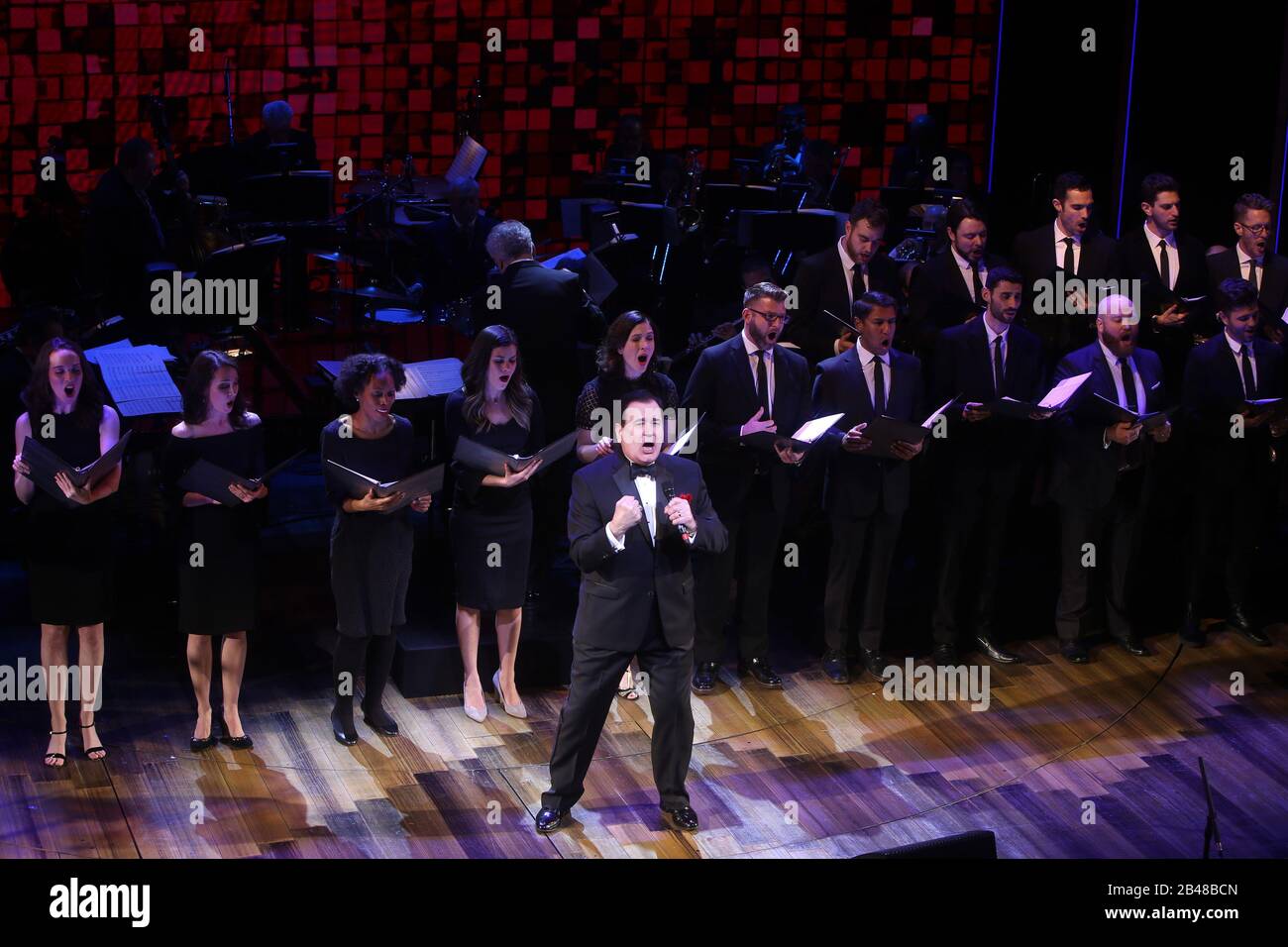 Jerry Herman EINE Gedenkfeier im Lunt-Fontanne Theatre. Mit Lee Roy Reams, Ensemble Where: New York, New York, Vereinigte Staaten Wann: 04. Feb 2020 Credit: Joseph Marzullo/WENN.com Stockfoto