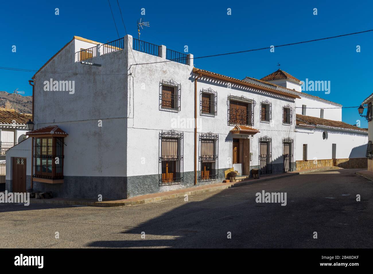 Traditionelle spanische Landhäuser in El Contador, EINER Kleinen Stadt In Andalusien Spanien Stockfoto