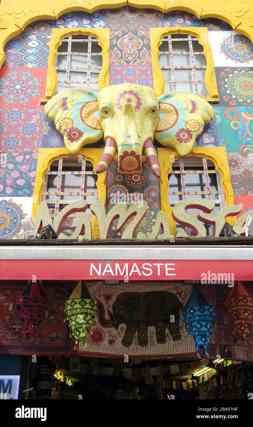 Camden Laden Namaste in London England Stockfoto