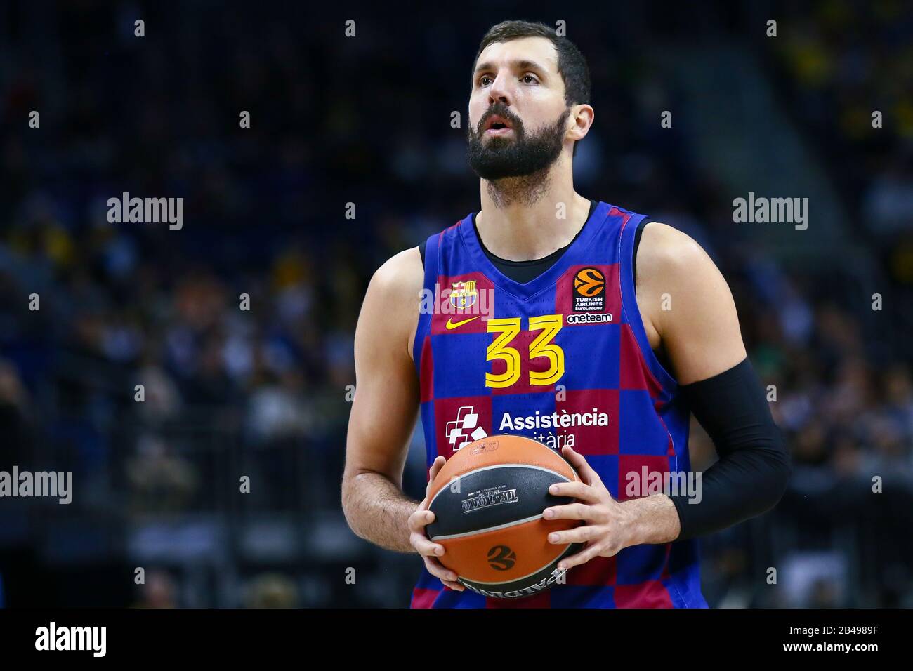 Berlin, 04. März 2020: Basketballspieler Nikola Mirotic vom FC Barcelona während des Euroleague-Basketballspiels Stockfoto