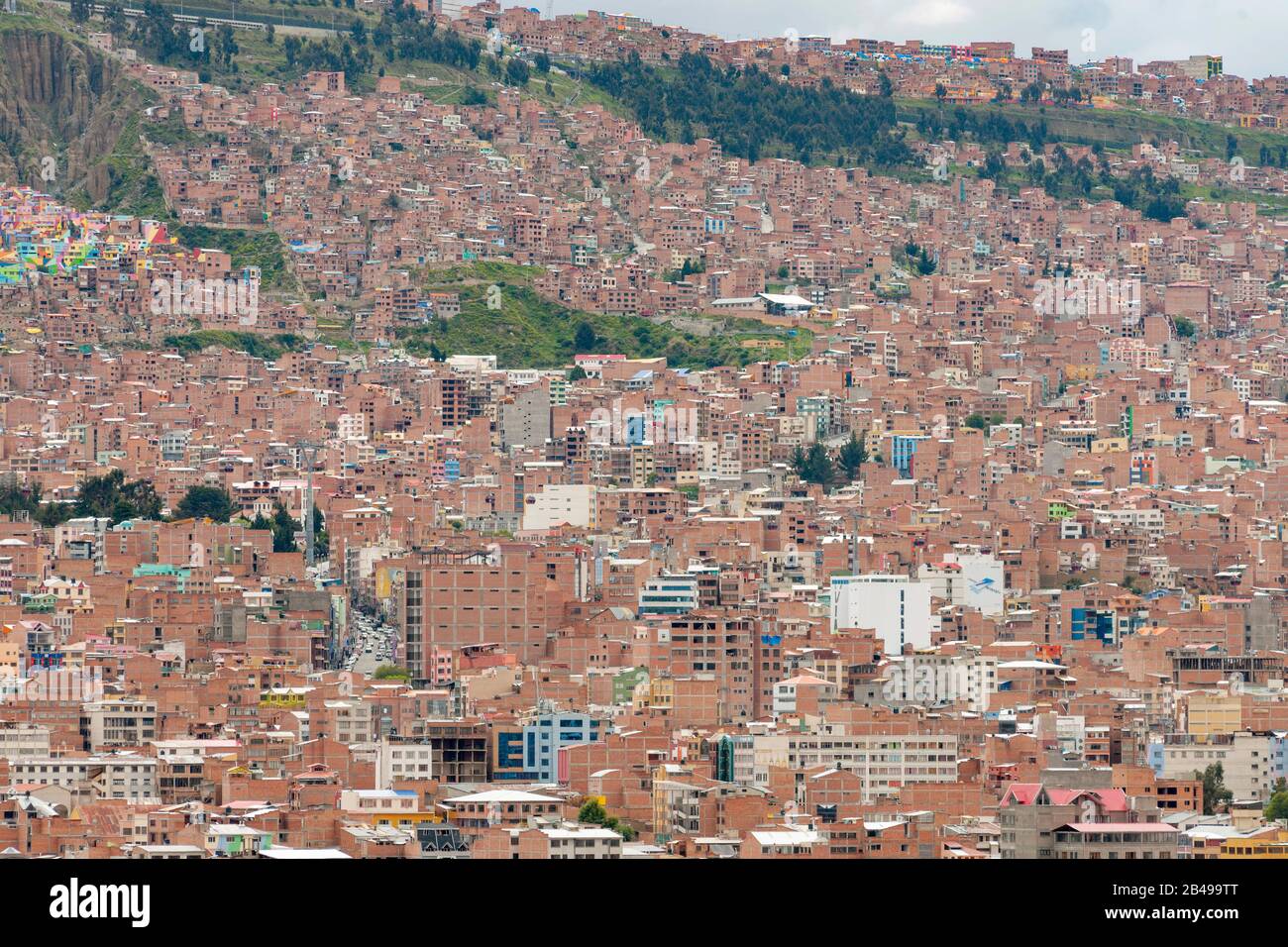 La Paz, die Hauptstadt Boliviens. Stockfoto