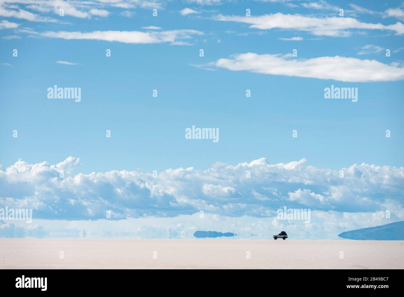 Salar de Uyuni Salzwohnungen in Bolivien. Stockfoto