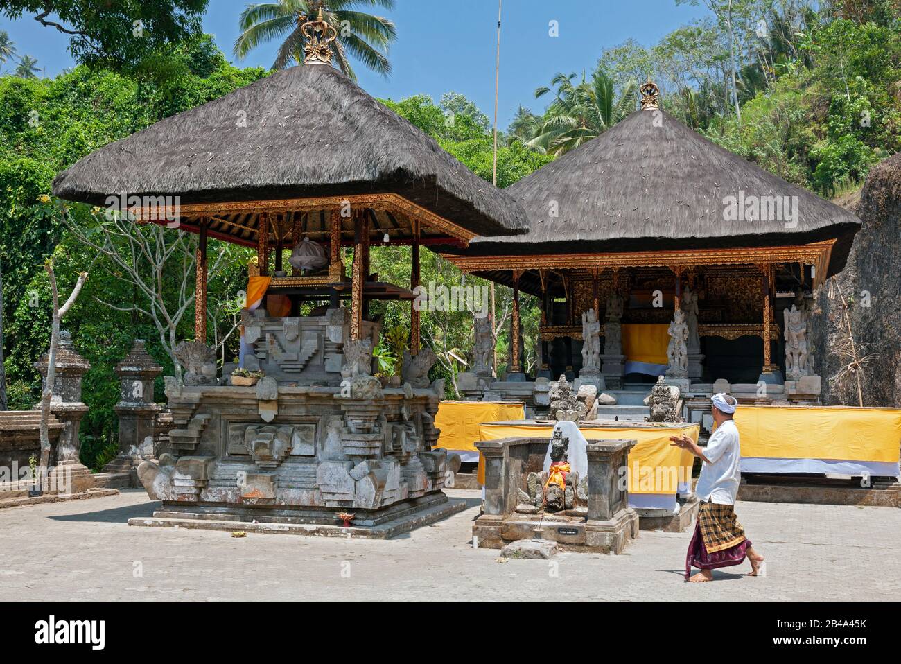Indonesien, Bali, Tampaksiring, Pura Gunung Kawi (Tempel) Stockfoto