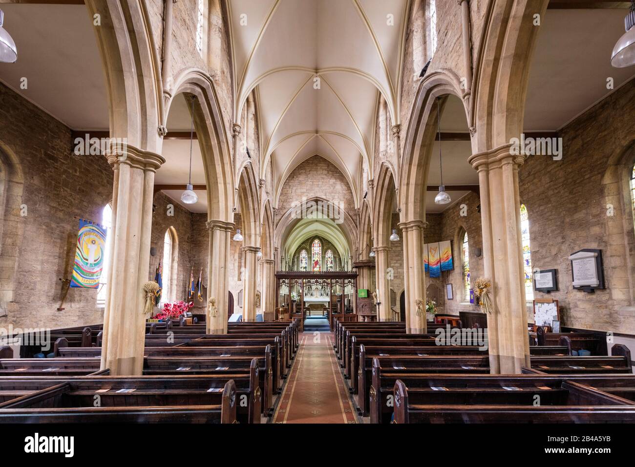 Saint Michael's and All Angels Church of England (B. (181), Broadway, Worcestershire, England, Großbritannien Stockfoto