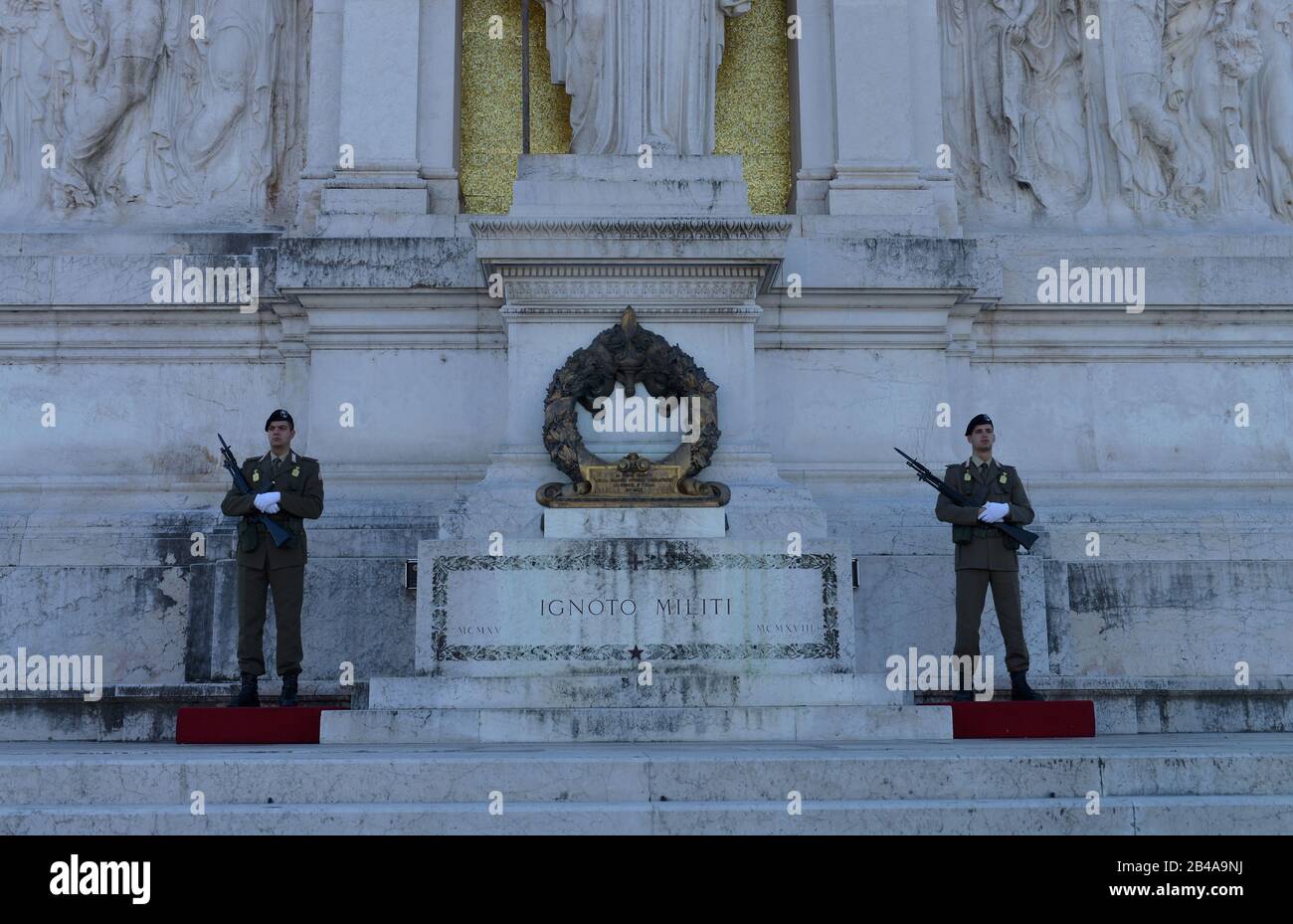 Grabmal des unbekannten Soldaten, Vittoriano, Piazza Venezia, Rom, Italien Stockfoto