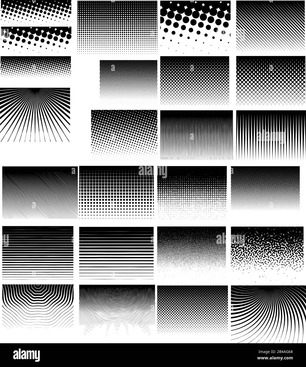 Abbildung der Halbtöne mit weißem Hintergrundvektor Stock Vektor