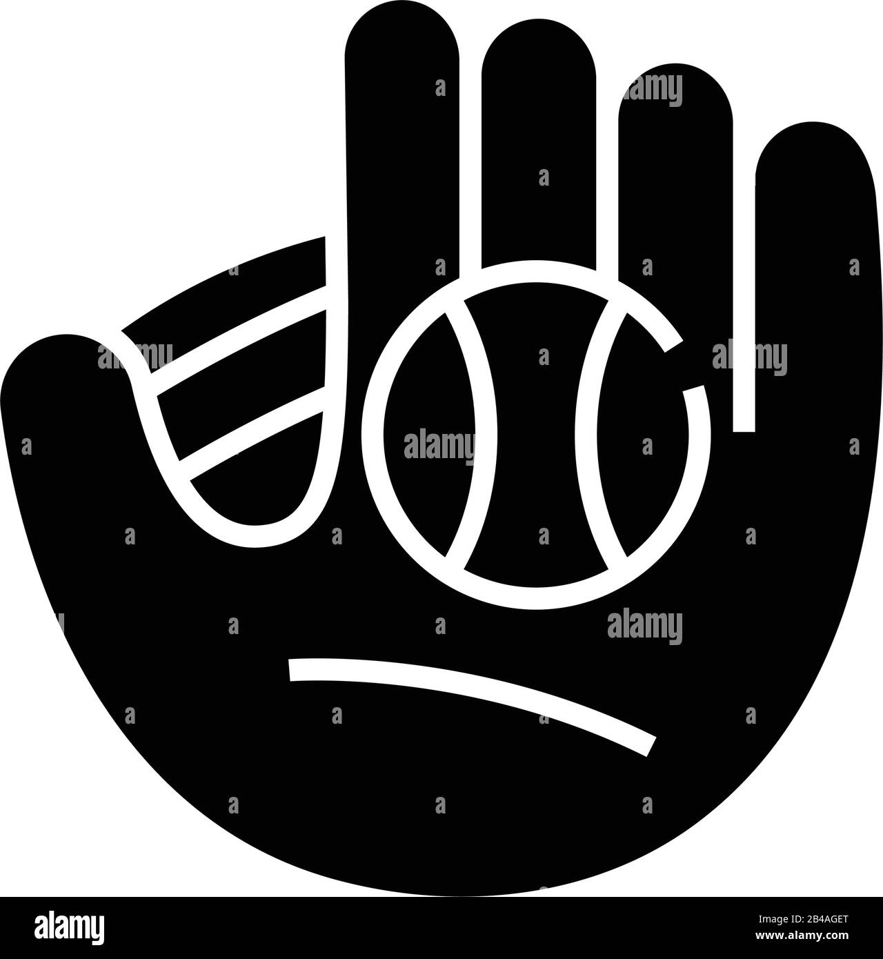 Schwarzes Symbol für Sport Amunion, Konzeptabbildung, Symbol für Vektor-Ebene, Glyph-Zeichen. Stock Vektor