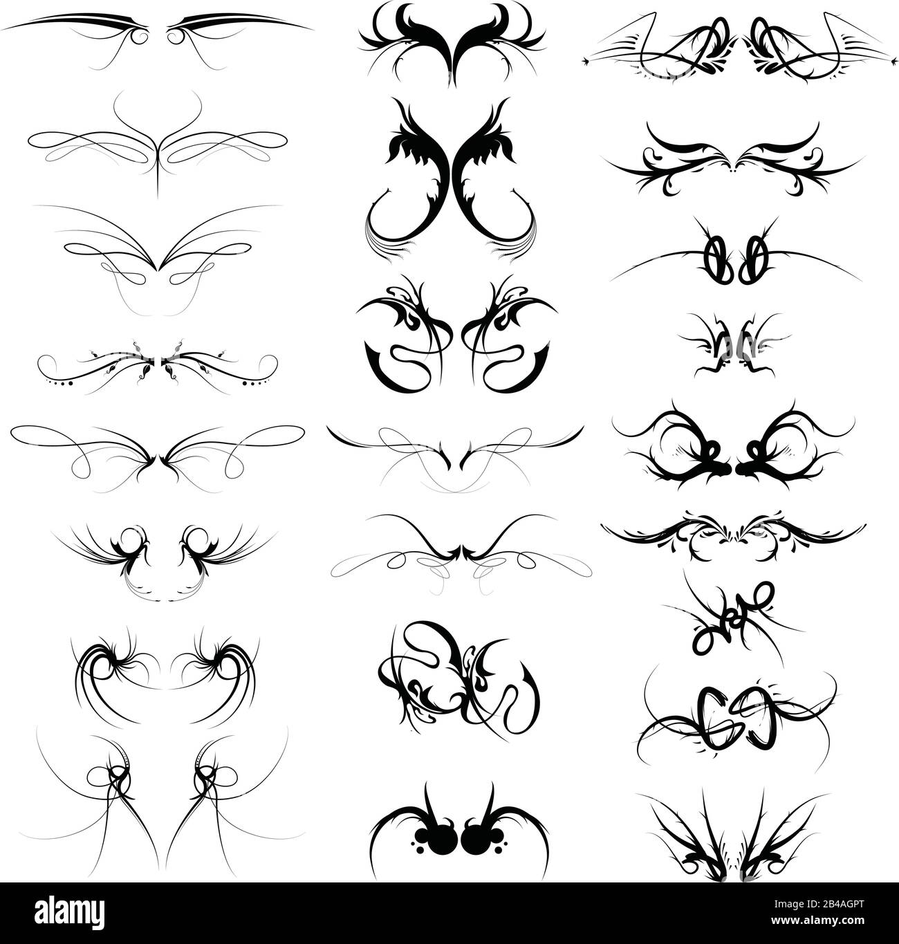 Illustration von ornamentalem Vintage-Design mit weißem Hintergrundvektor Stock Vektor