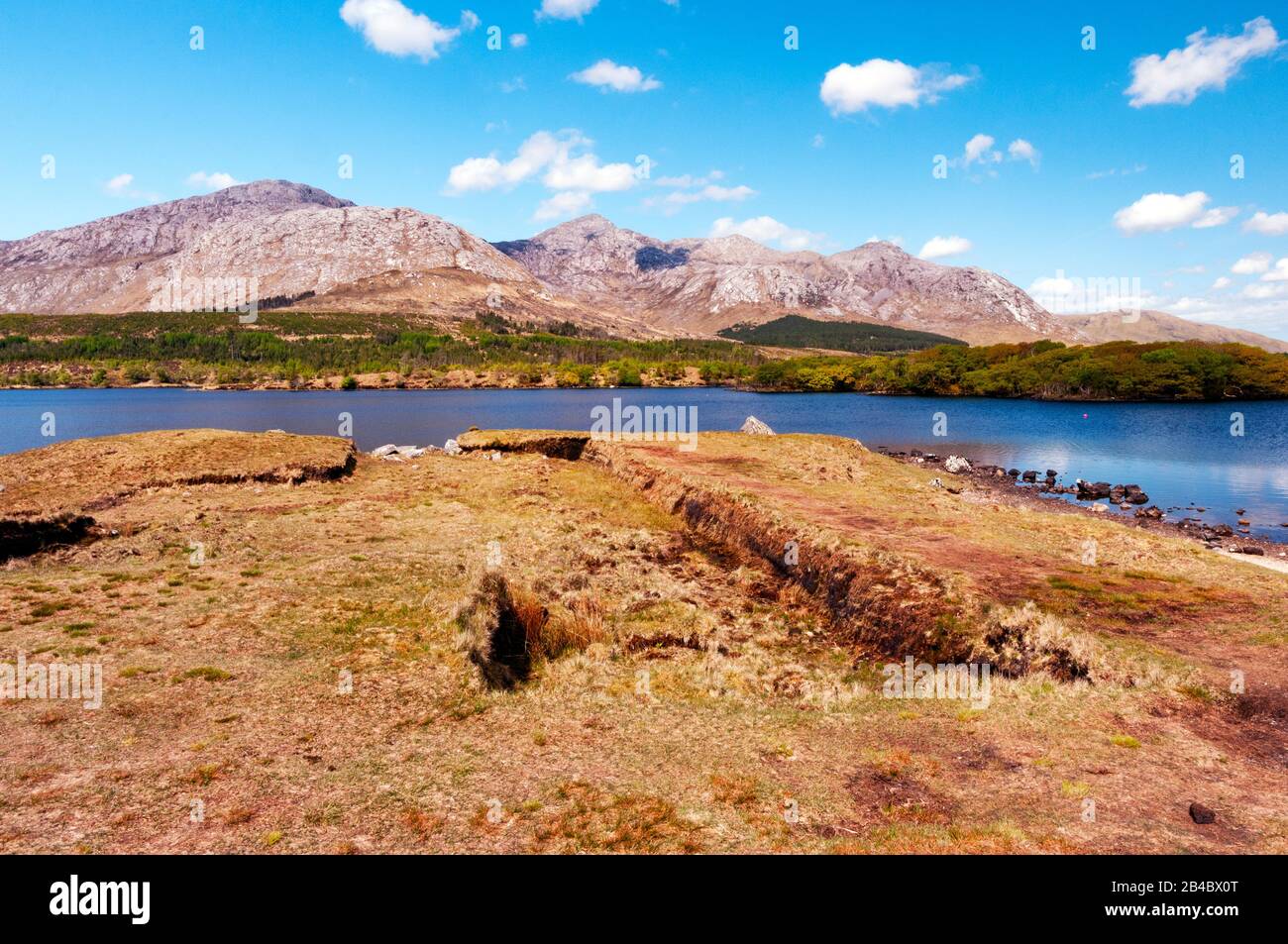 Lough Inagh, County Galway, Irland Stockfoto