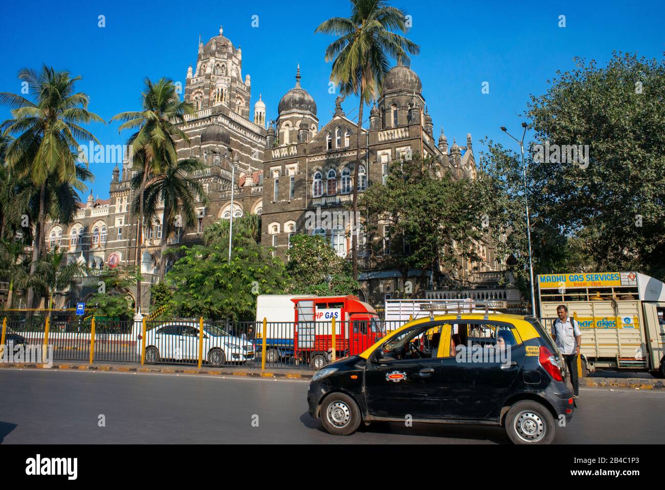 GM Gebäude Western Railway Headquarters, Victoria Terminus, Mumbai, Indien. Tschurchgate Terminus (heute Hauptsitz der Western Railway), Bombay (Mumbai Stockfoto