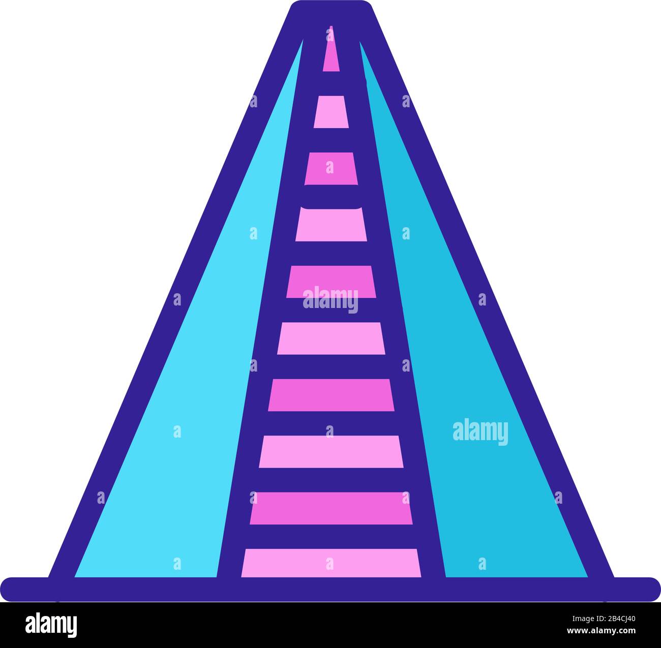 Symbolvektor Stadt Zukunft. Abbildung der isolierten Kontursymbole Stock Vektor