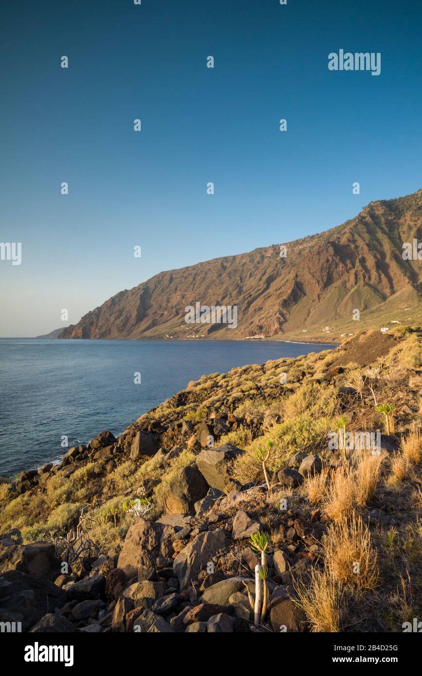 Spanien, Kanarische Inseln, Insel El Hierro, Ostküste, Blick von der HI2 Autobahn Stockfoto