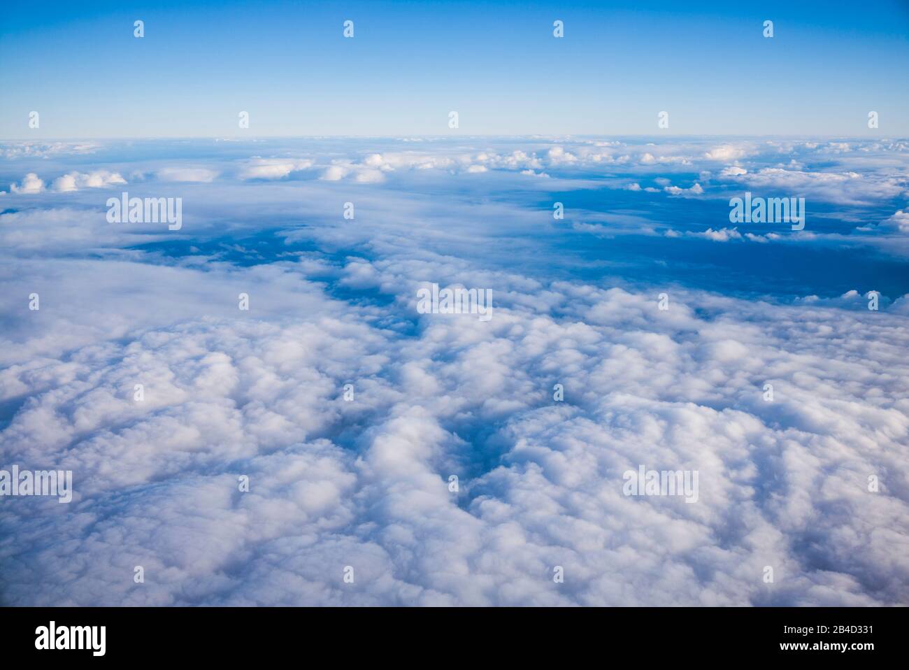 Spanien, Kanarische Inseln, Teneriffa, Luftaufnahme von Wolken Stockfoto