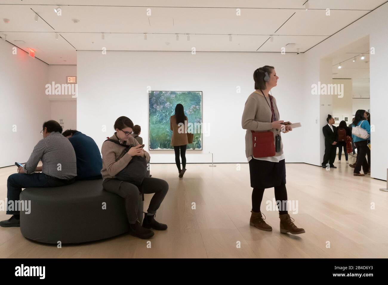 Claude Monet Seerosen im Museum of Modern Art, NYC, USA Stockfoto