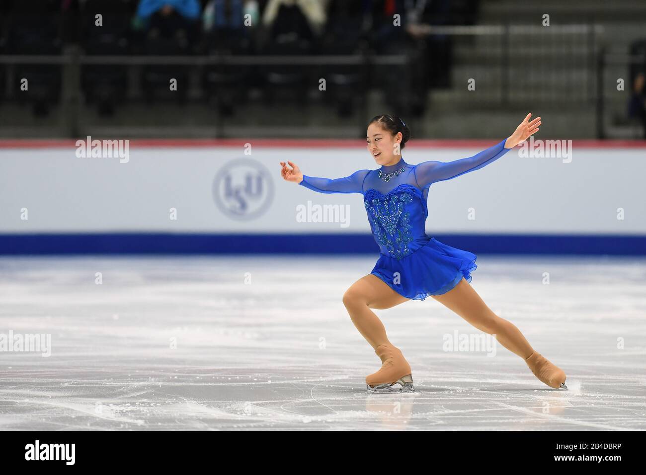 Tallinn, Estland. März 2020. Tomoe KAWABATA aus Japan, während Des Ladies Short Program bei den ISU World Junior Figure Skating Championats 2020 in der Tondiraba-Eishalle, am 06. März 2020 in Tallinn, Estland. Credit: Raniero Corbelletti/AFLO/Alamy Live News Stockfoto