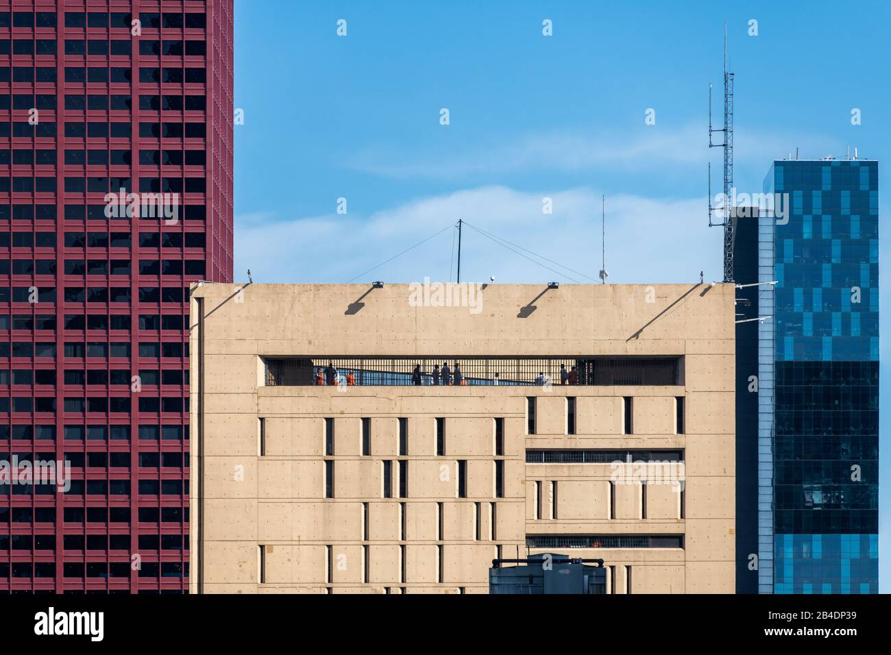 Metropolitan Correctional Center entworfen von Harry Weese Stockfoto