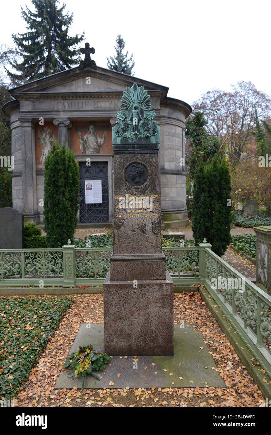 Grab, Carl Friedrich Schinkel, Dorotheenstädtischer Friedhof, Chausseestraße, Mitte, Berlin, Deutschland/Dorotheenstädtischer Stockfoto