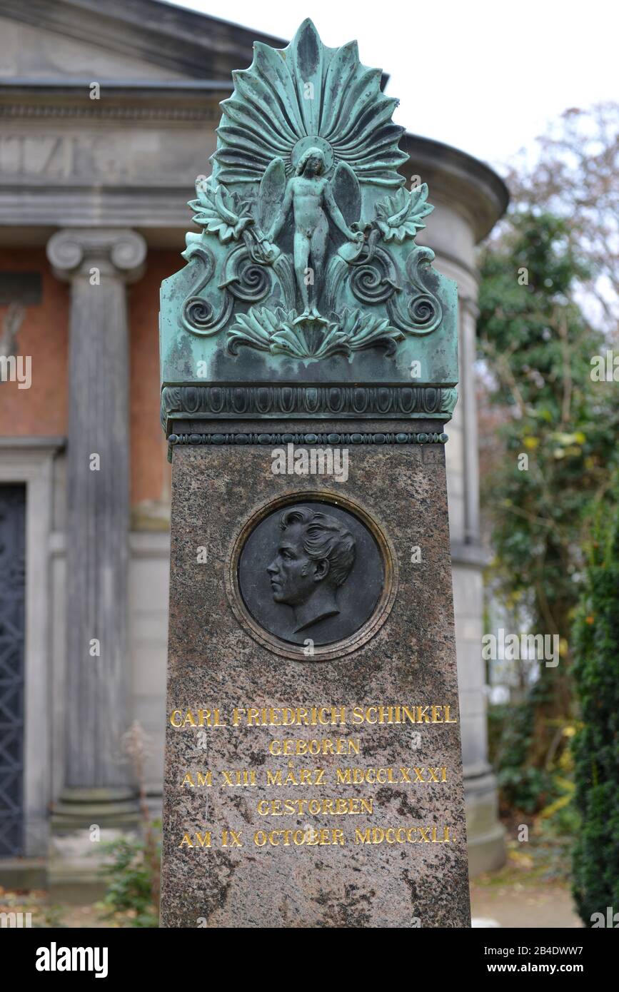 Grab, Carl Friedrich Schinkel, Dorotheenstädtischer Friedhof, Chausseestraße, Mitte, Berlin, Deutschland/Dorotheenstädtischer Stockfoto