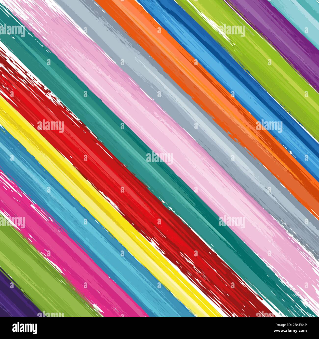Buntes Muster mit Pinselstrichen Stock Vektor
