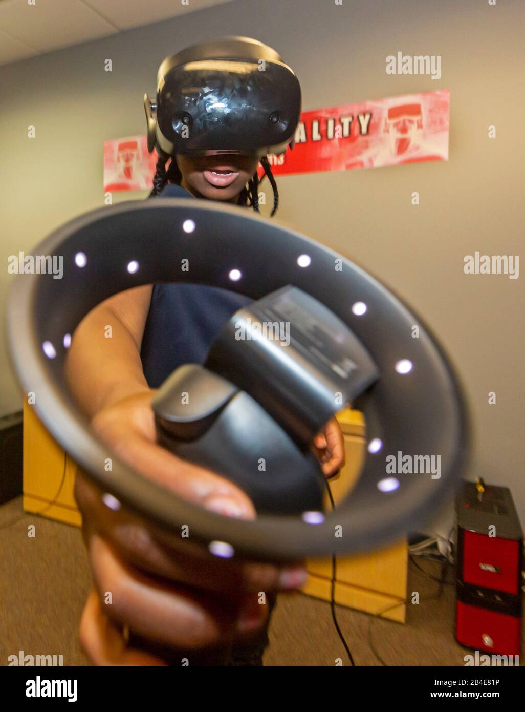 Detroit, Michigan - Code313, ein gemeinnütziges Programm für Detroit Jugendliche im Alter von 7-17 Jahren, bietet kostenlose Workshops zu Computercodierung und anderen technologiebasierten Subj an Stockfoto