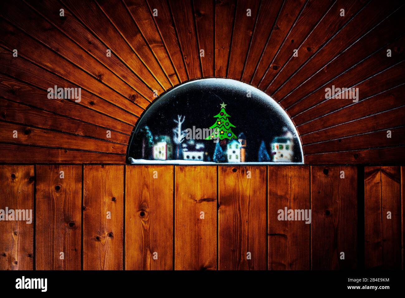 Nostalgische Weihnachtsdekoration Stockfoto