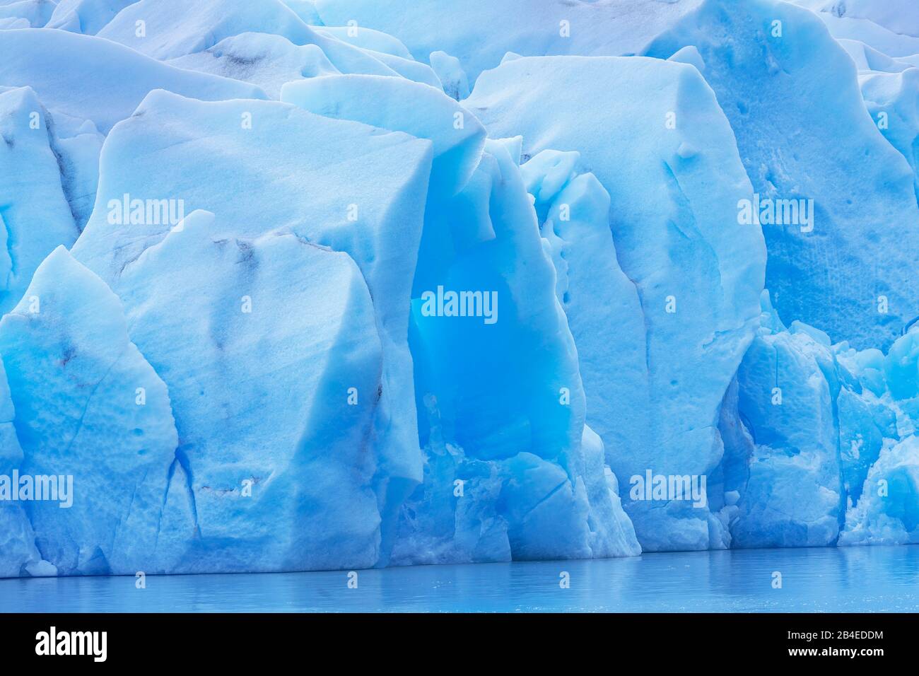 Eisberg Detail, Lago Grey Glacier, Torres del Paine National, Chile, Südamerika Stockfoto