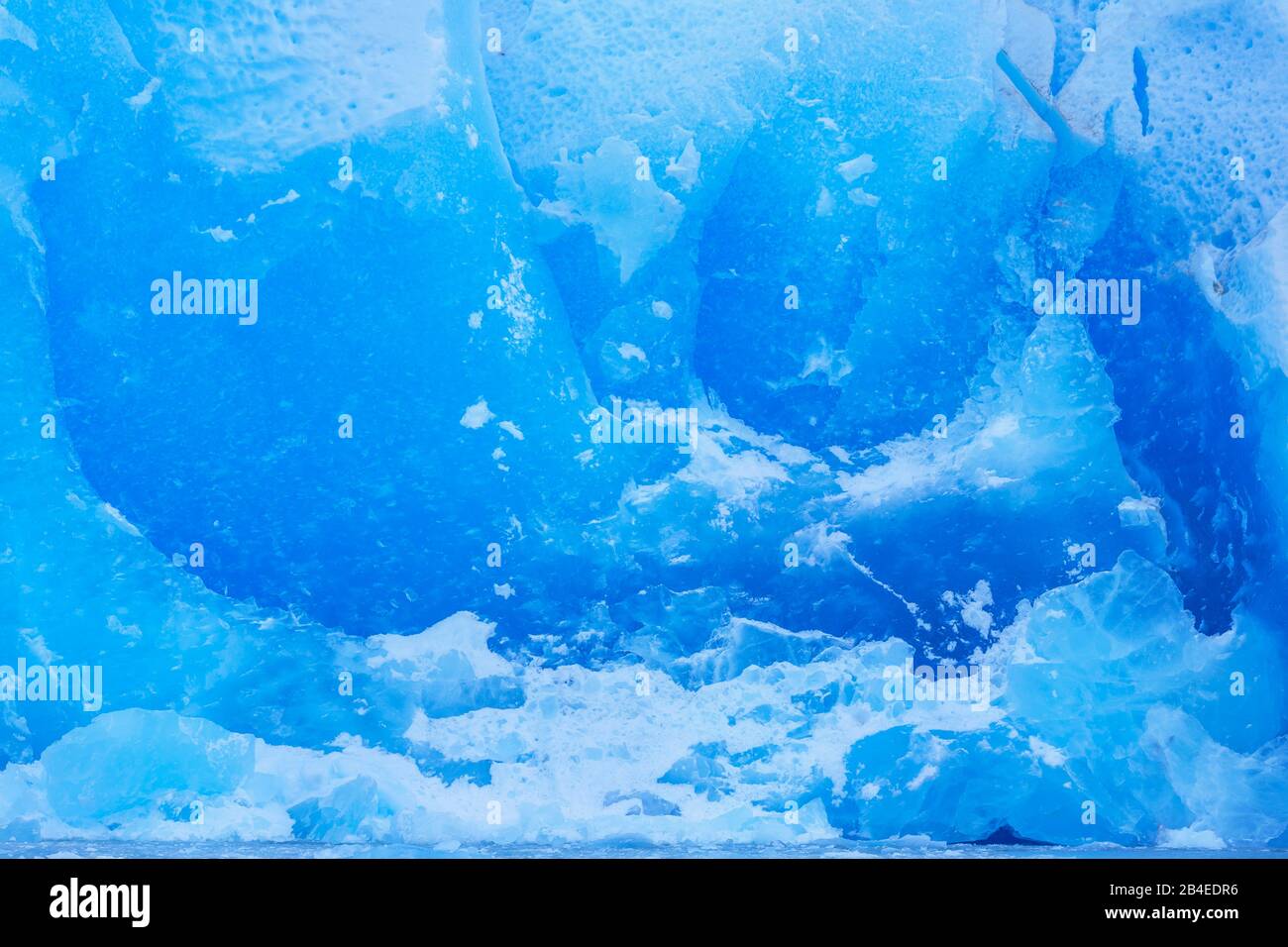 Eisberg Detail, Lago Grey Glacier, Torres del Paine National, Chile, Südamerika Stockfoto