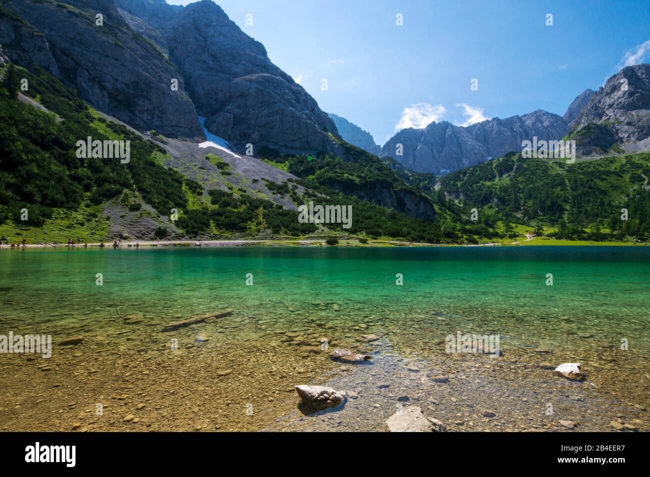 Seebensee, Österreich, Tyrol, Ehrwald Stockfoto