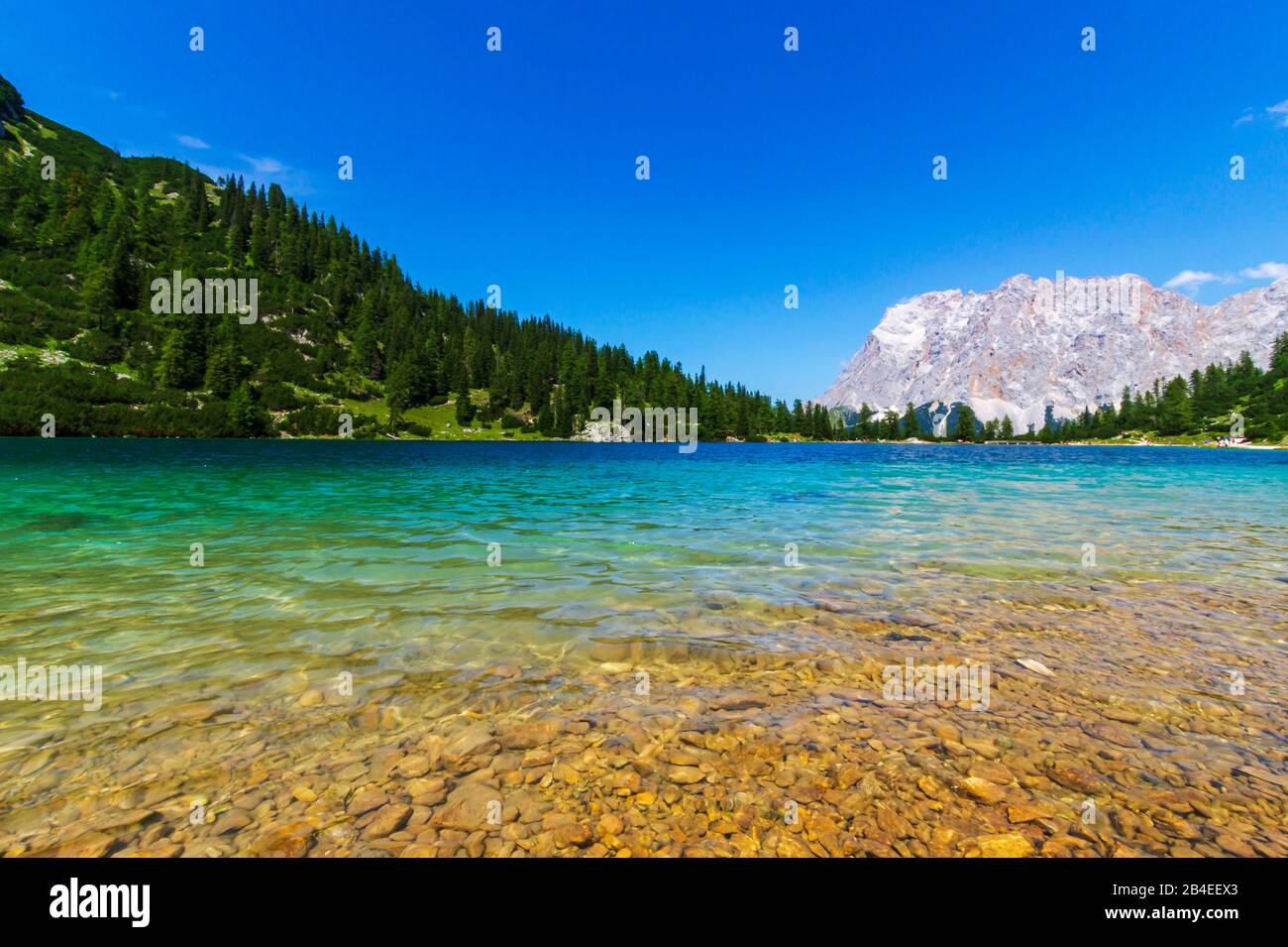 Seebensee, Österreich, Tyrol, Ehrwald Stockfoto