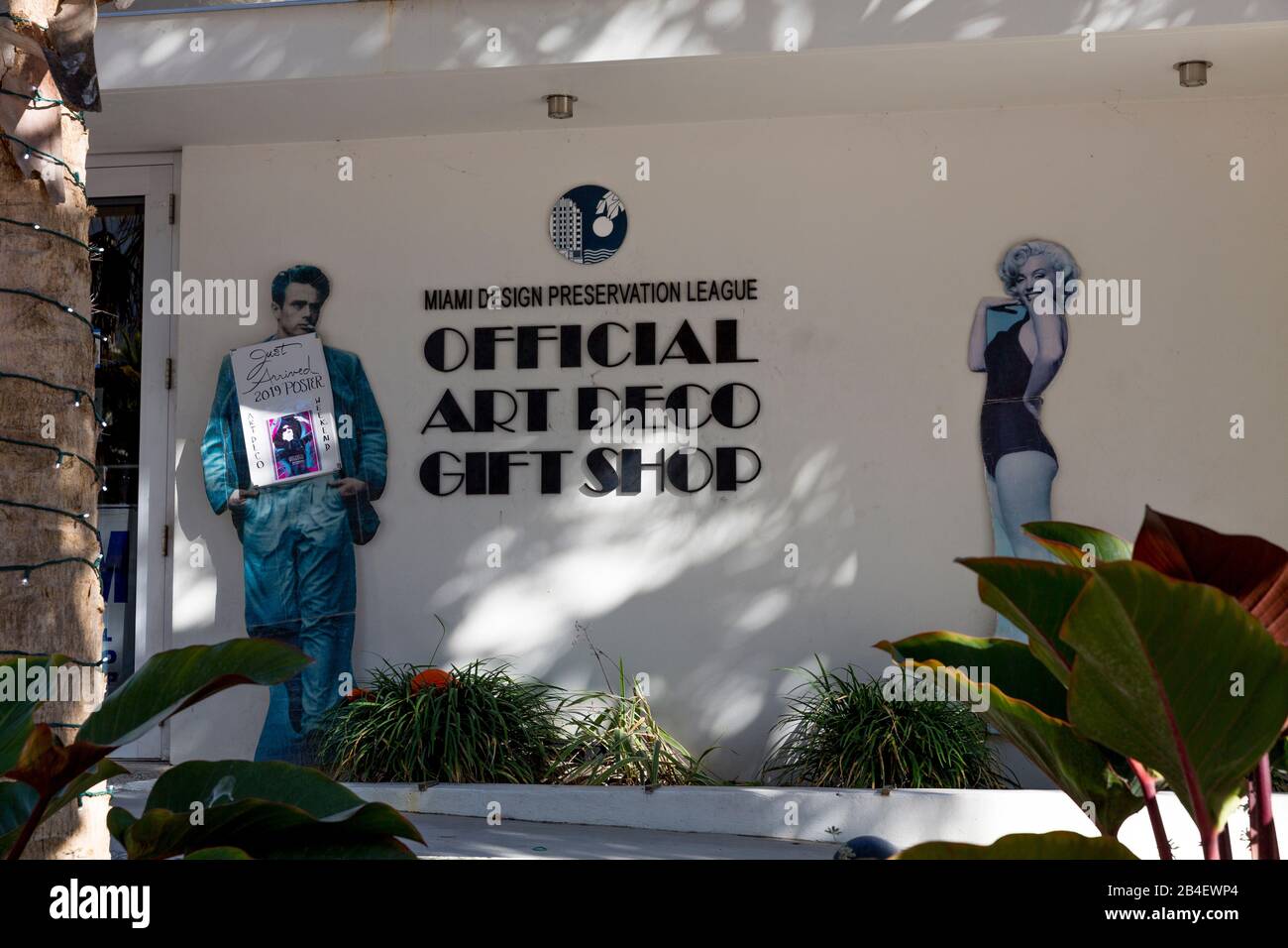 Art Deco Information Center, offizieller Art Deco Gift Shop, Art Deco District, South Beach, Miami Beach, Miami-Dade County, Florida, USA, Nordamerika Stockfoto