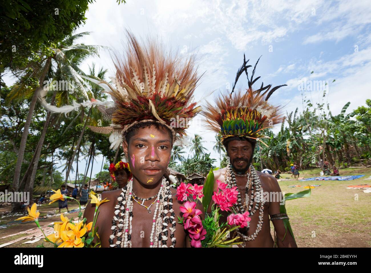 Traditionelle Sing Sing von Kofure, Tufi, Oro Provinz, Papua Neu Guinea Stockfoto