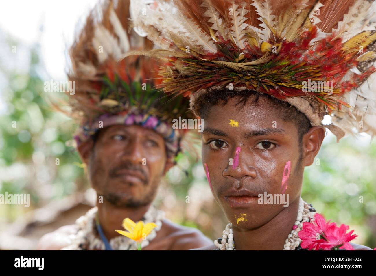 Traditionelle Sing Sing von Kofure, Tufi, Oro Provinz, Papua Neu Guinea Stockfoto