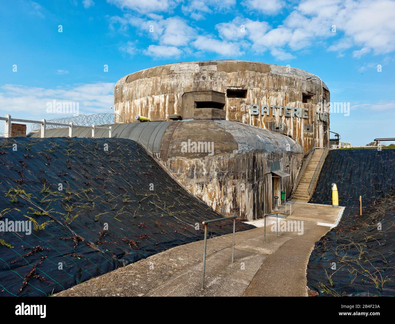 Batterie Todt, Audinghen, Desvres, Boulogne-sur-Mer, Pas-de-Calais, Hauts-de-France, Frankreich, Museum des Atlantikwalls, Oudingem, Opalküste, Ärmelkanal, Atlantik Stockfoto