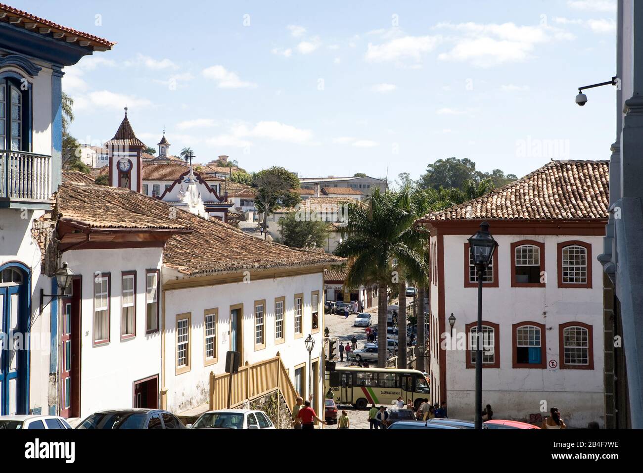 Centre Historical, Patrimony, Cultural, Diamantina, Minas Gerais, Brasilien Stockfoto