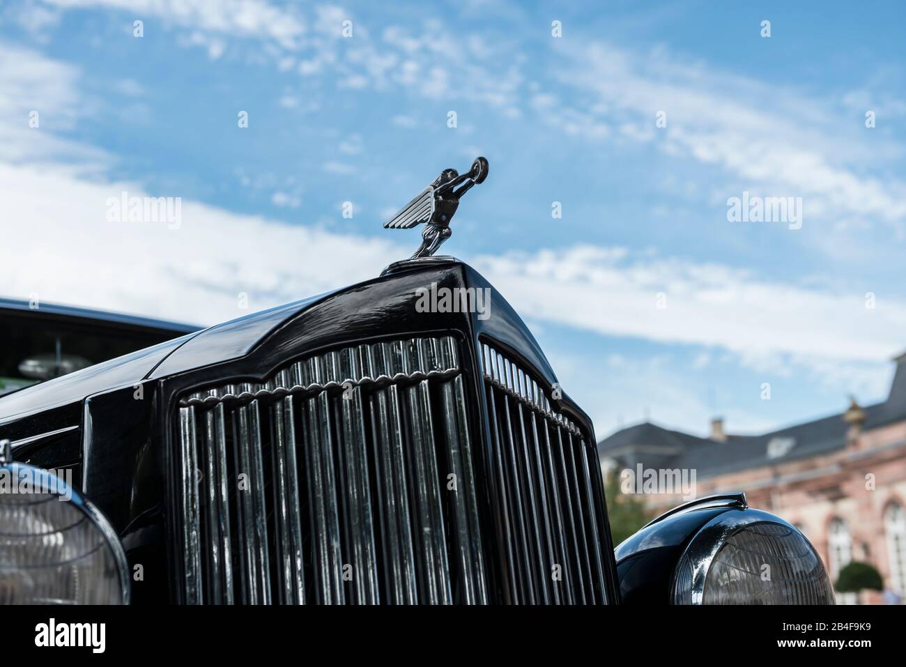 Schwetzingen, Baden-Württemberg, Deutschland, Packard, Typ 1092, Baujahr 1937, Motorleistung 5244, 135 ps, Concours d'Elégance im Schlosspark Stockfoto