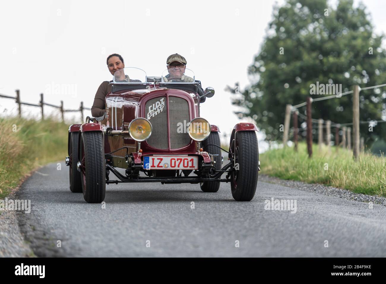 Bad König, Hessen, Deutschland, Simc-FIAT 6 CV Sport, Baujahr 1936, 995   Hubraum, 24 ps beim klassischen Festival. Stockfoto