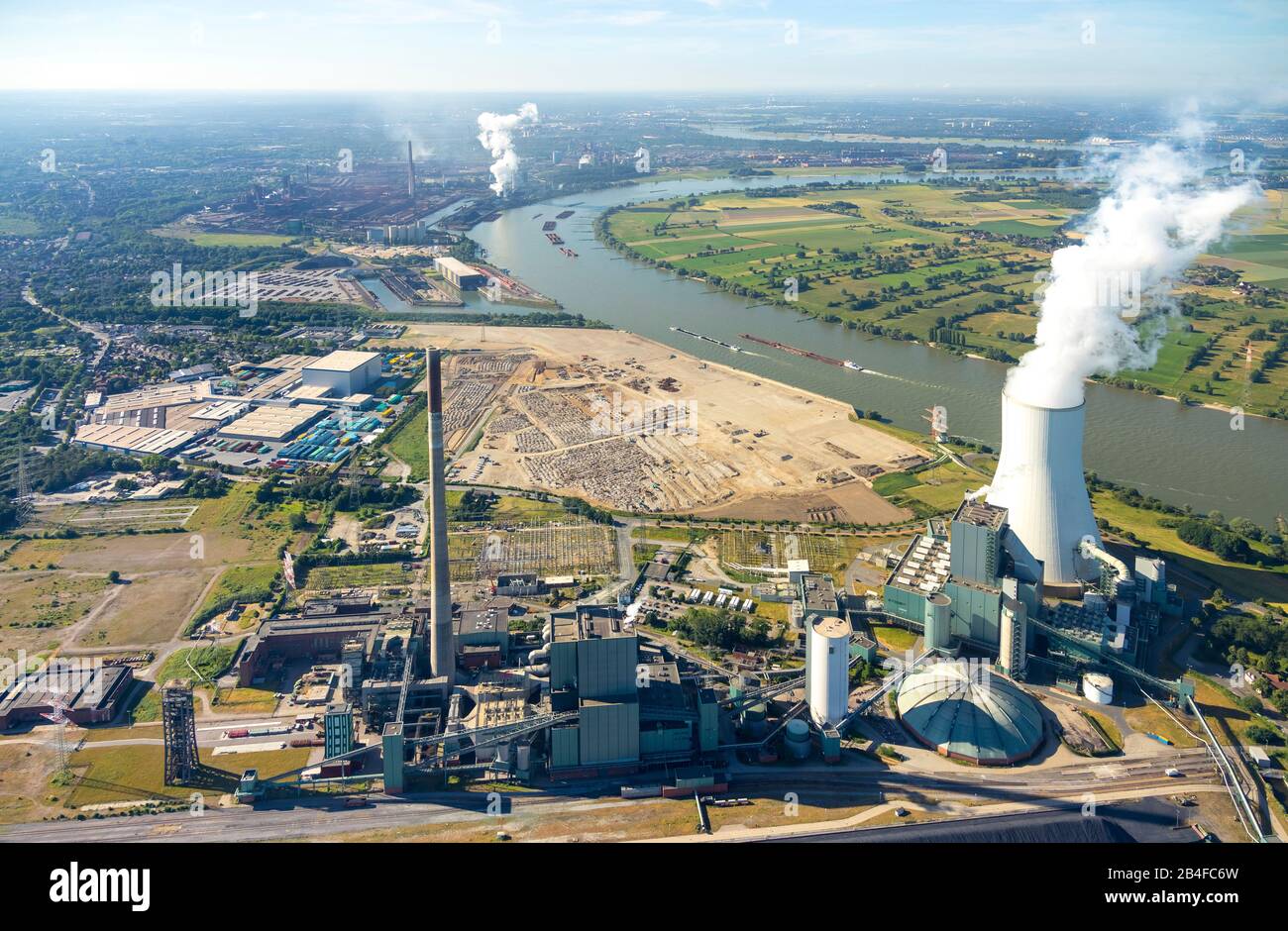 Luftbild Logistikstandort logport VI in DuisburgWalsum