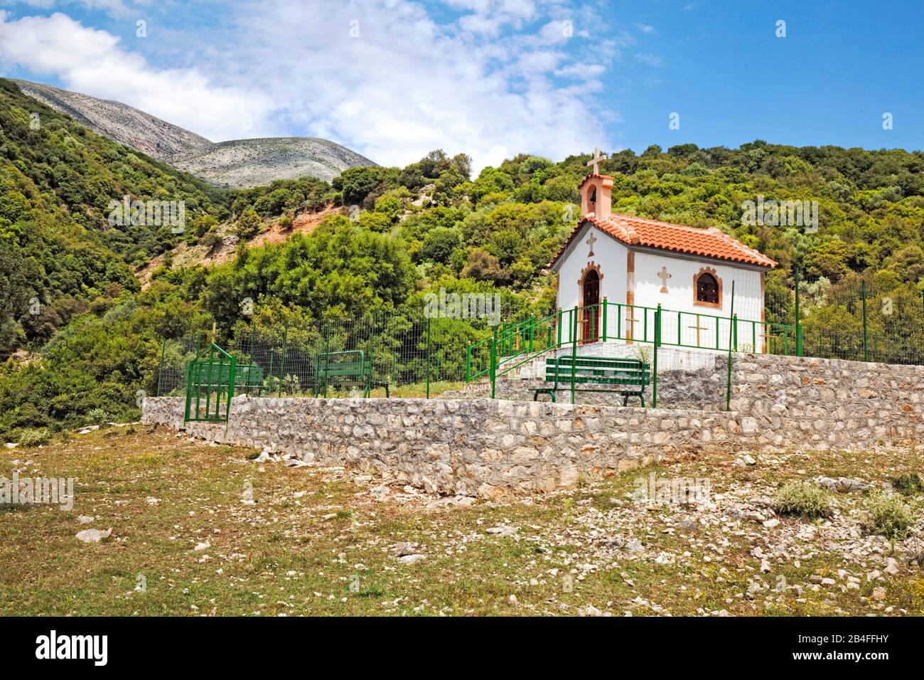 Kapelle in den Bergen Mittelgriechischen, Griechenland Stockfoto Kapelle in den Bergen Mittelgriechischen, Griechenland Stockfoto