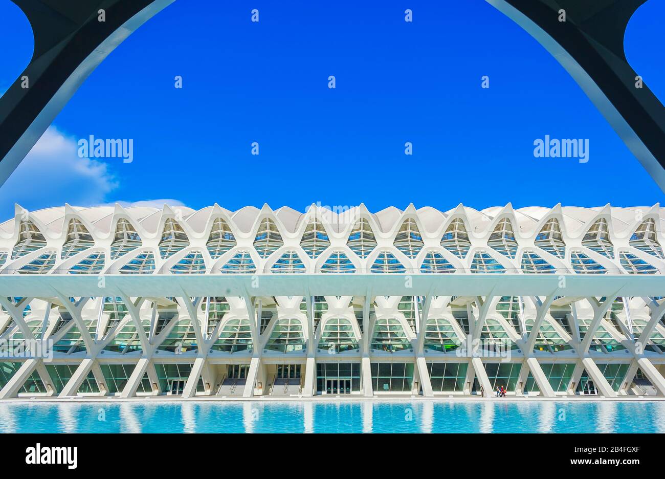 Principe Felipe Wissenschaftsmuseum, Stadt der Künste und Wissenschaften, Valencia, Spanien, Europa Stockfoto