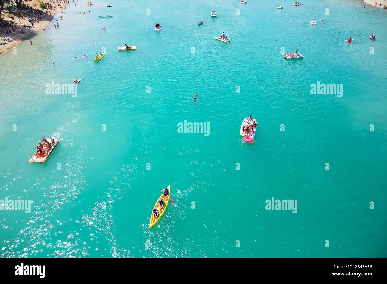 See von Sainte-Croix, Gorges du Verdon, Alpes-de-Haute Provence, Provence, Frankreich, Europa Stockfoto