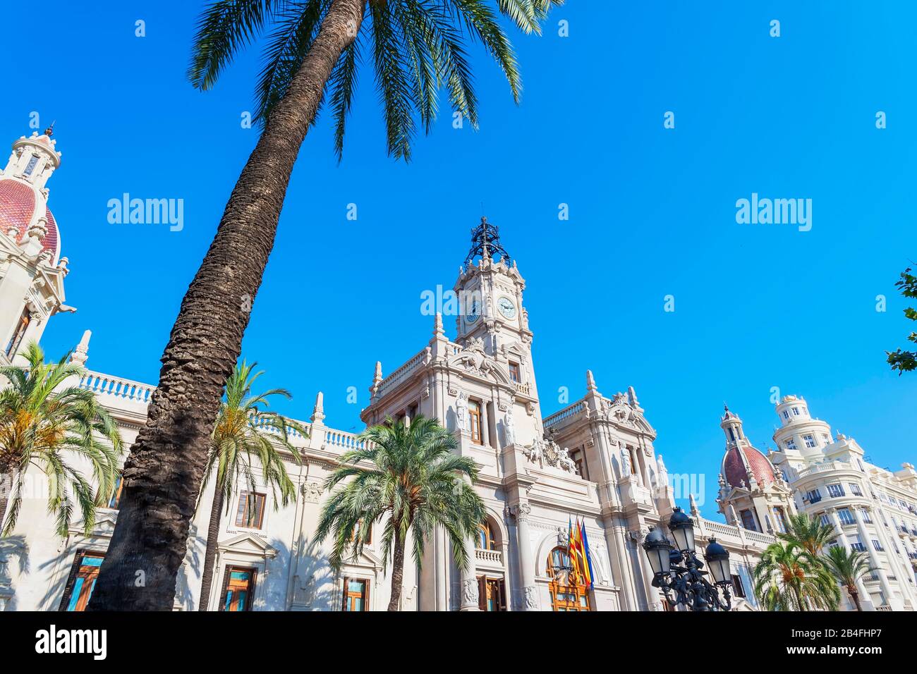 Rathaus, Valencia, Comunidad Autonoma de Valencia, Spanien, Europa Stockfoto