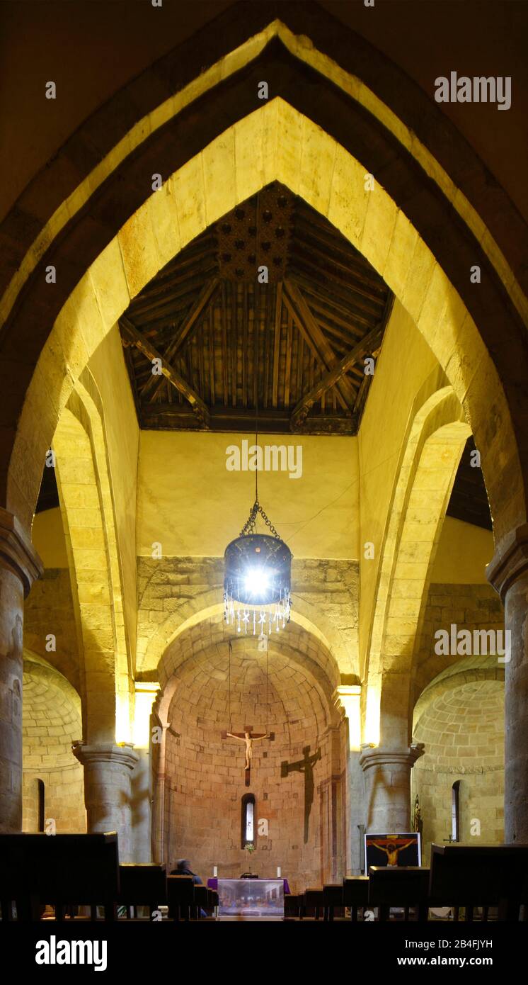 Innenbereich, Kirche San Marcos, Salamanca, Castilla y León, Spanien, Europa Stockfoto