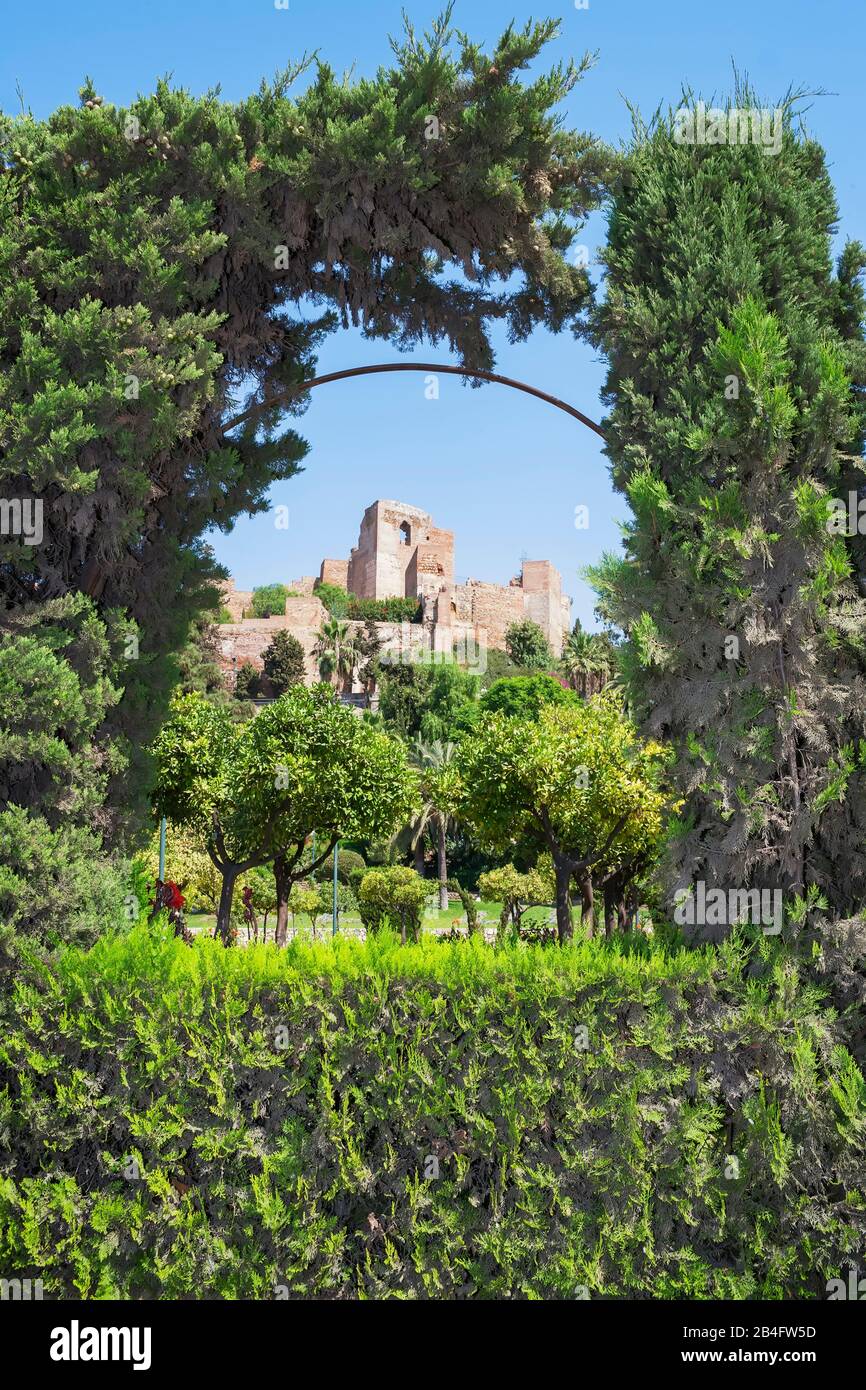 Schloss von Gibralfaro, Malaga, Andalucia, Spanien, Europa Stockfoto