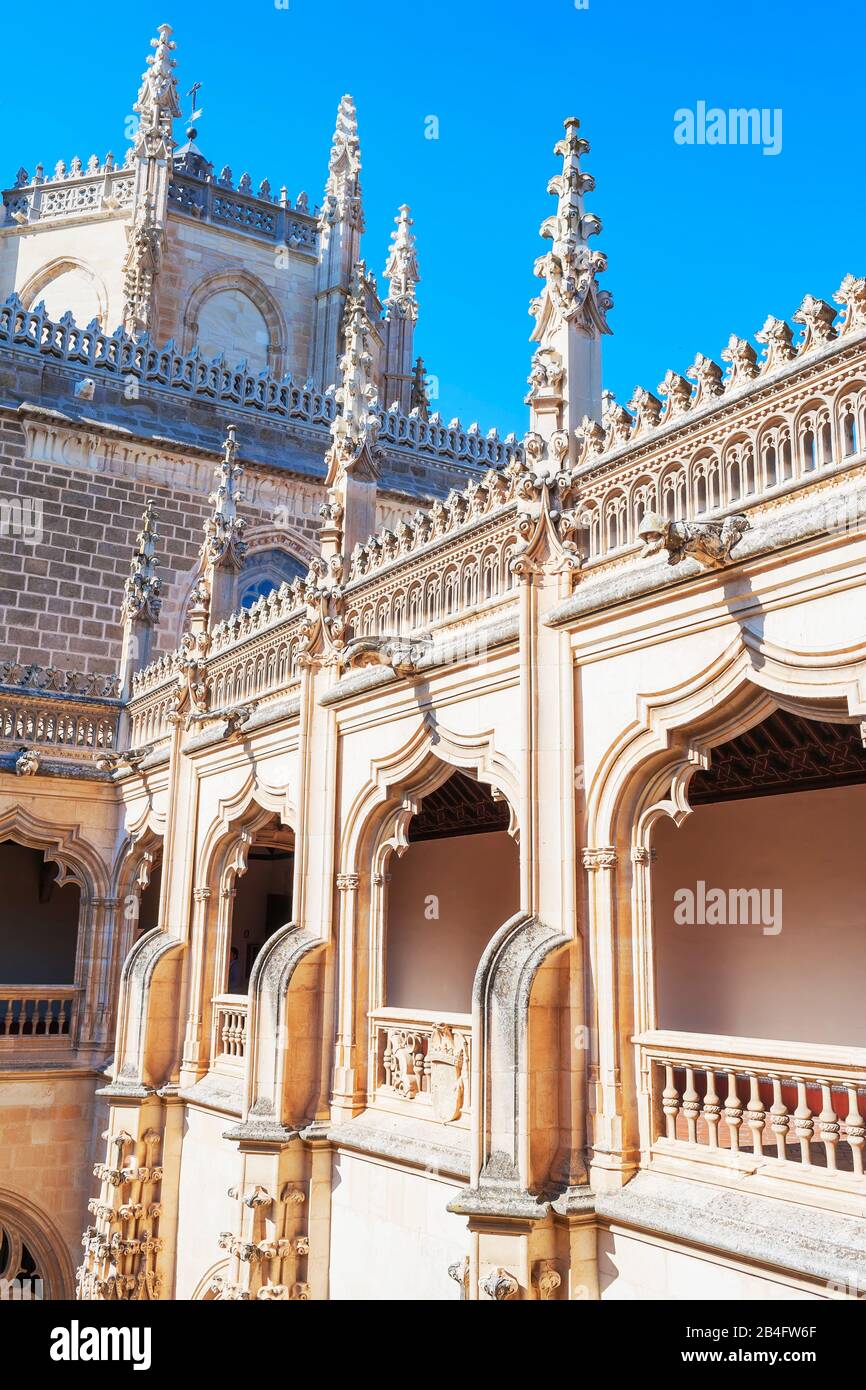 San Juan de los Reyes, Toledo, Kastilien-La Mancha, Spanien Stockfoto